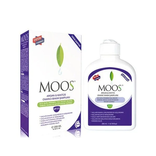 Moos Argan And Cactus Repair Care Shampoo 200 ml