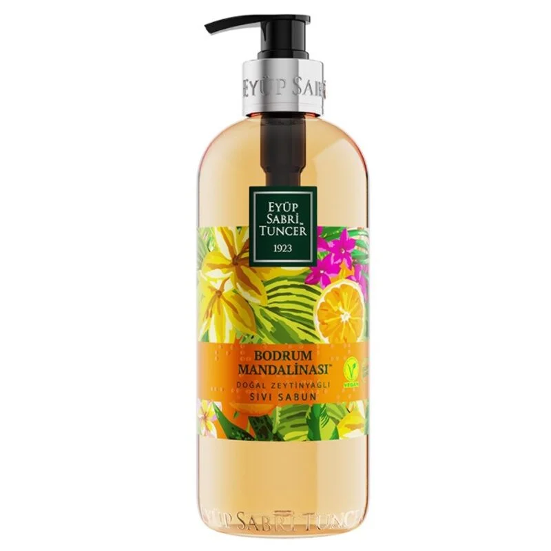 Eyüp Sabri Tuncer Natural Olive Oil Liquid Soap Bodrum Tangerine 500 ml