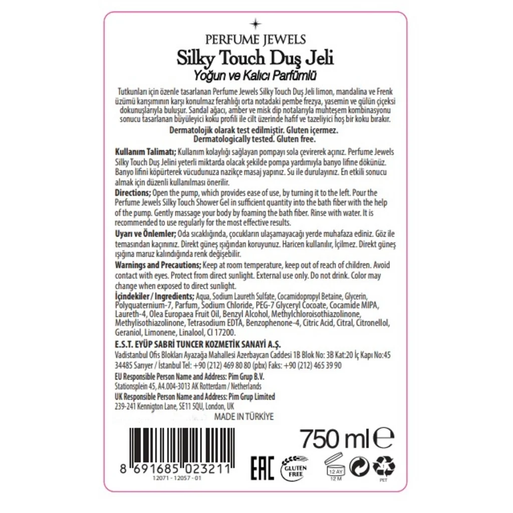 Eyüp Sabri Tuncer Silky Touch Shower Gel 750 ml