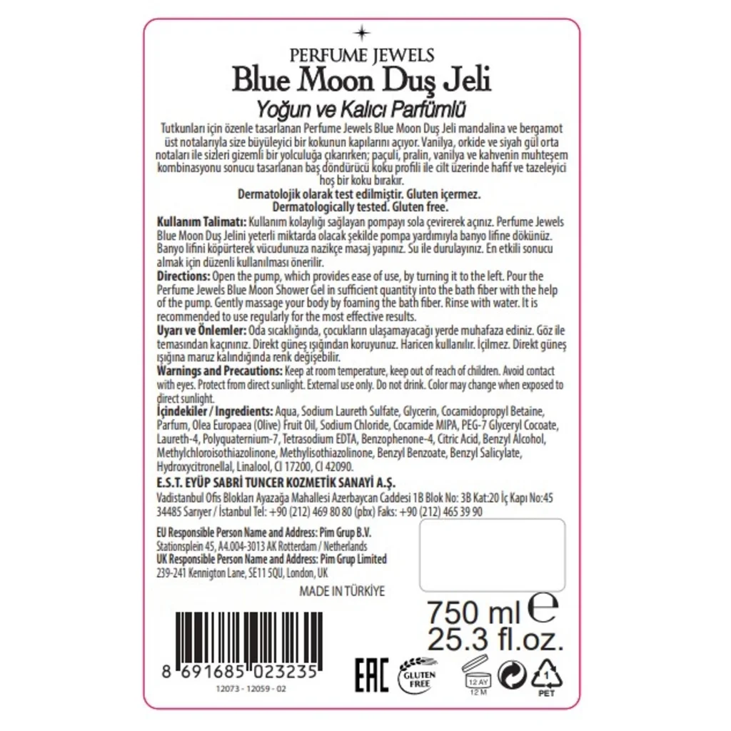 Eyüp Sabri Tuncer Blue Moon Shower Gel 750 ml
