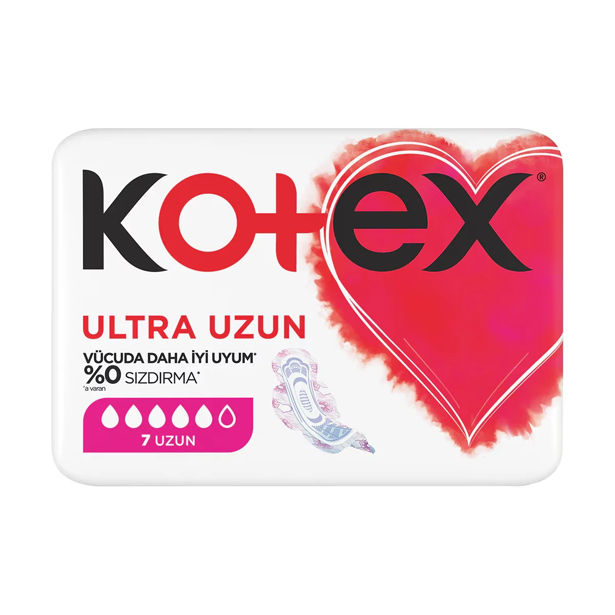 Kotex Ultra Dry Soft Ultra Winged Long 7 pcs