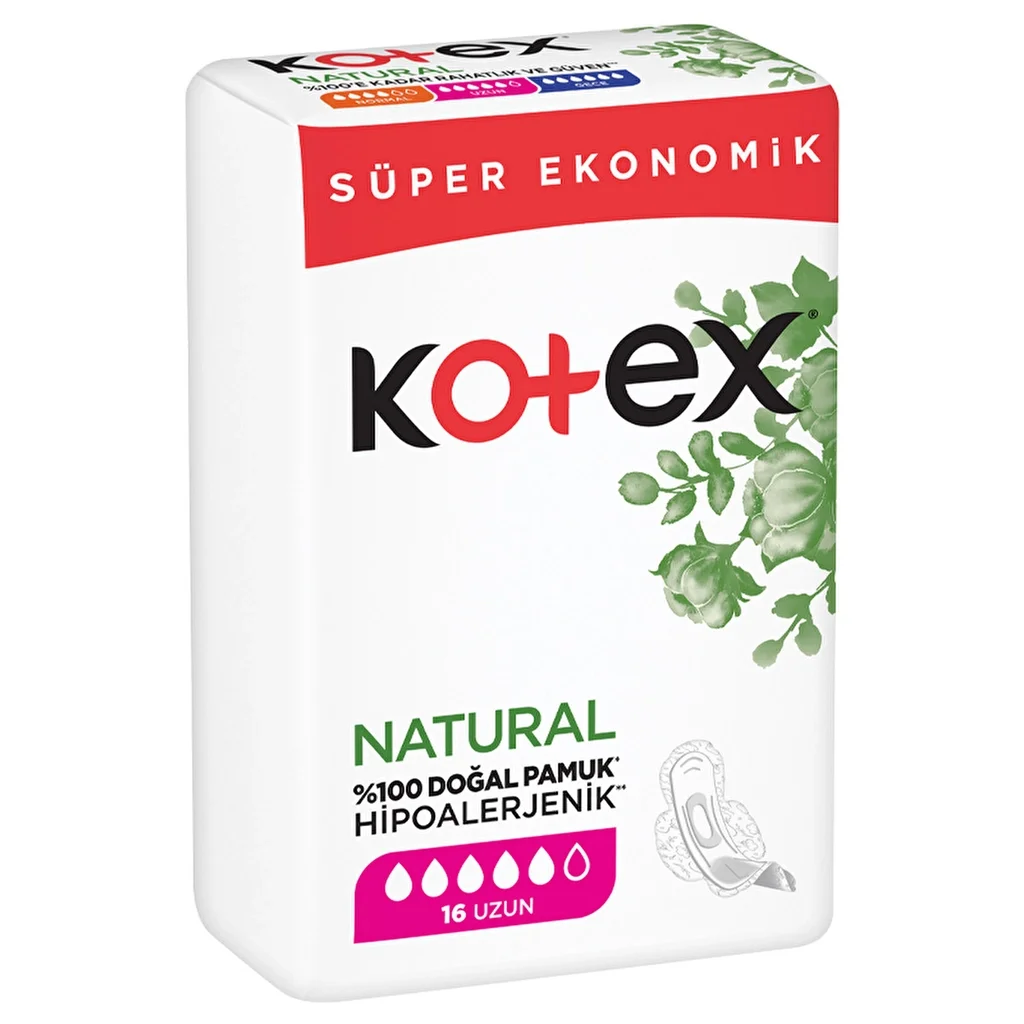 Kotex Natural Ultra Quadro Sanitary Pad Long 16 pcs