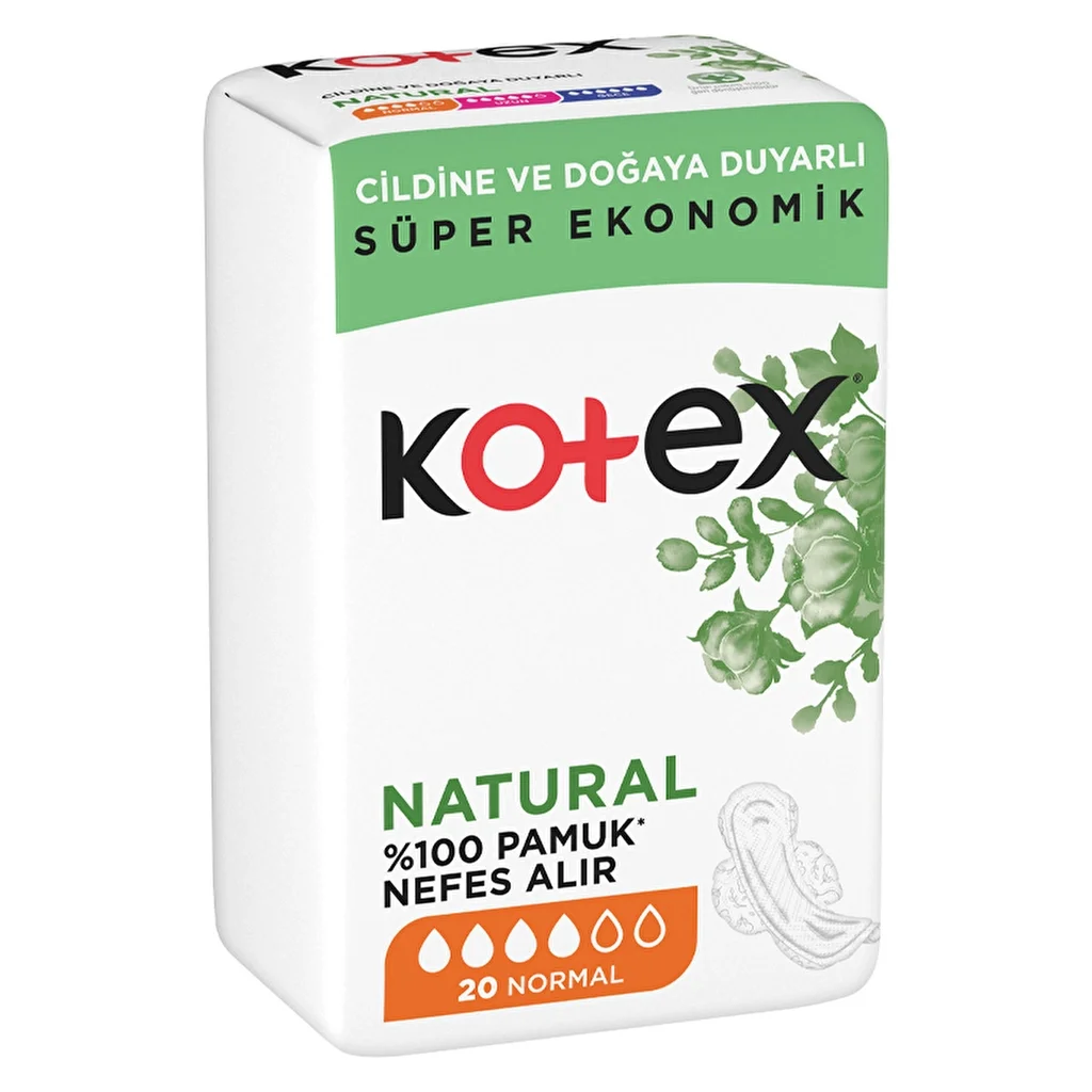 Kotex Natural Ultra Quadro Normal Hygienic Pads 20 pcs