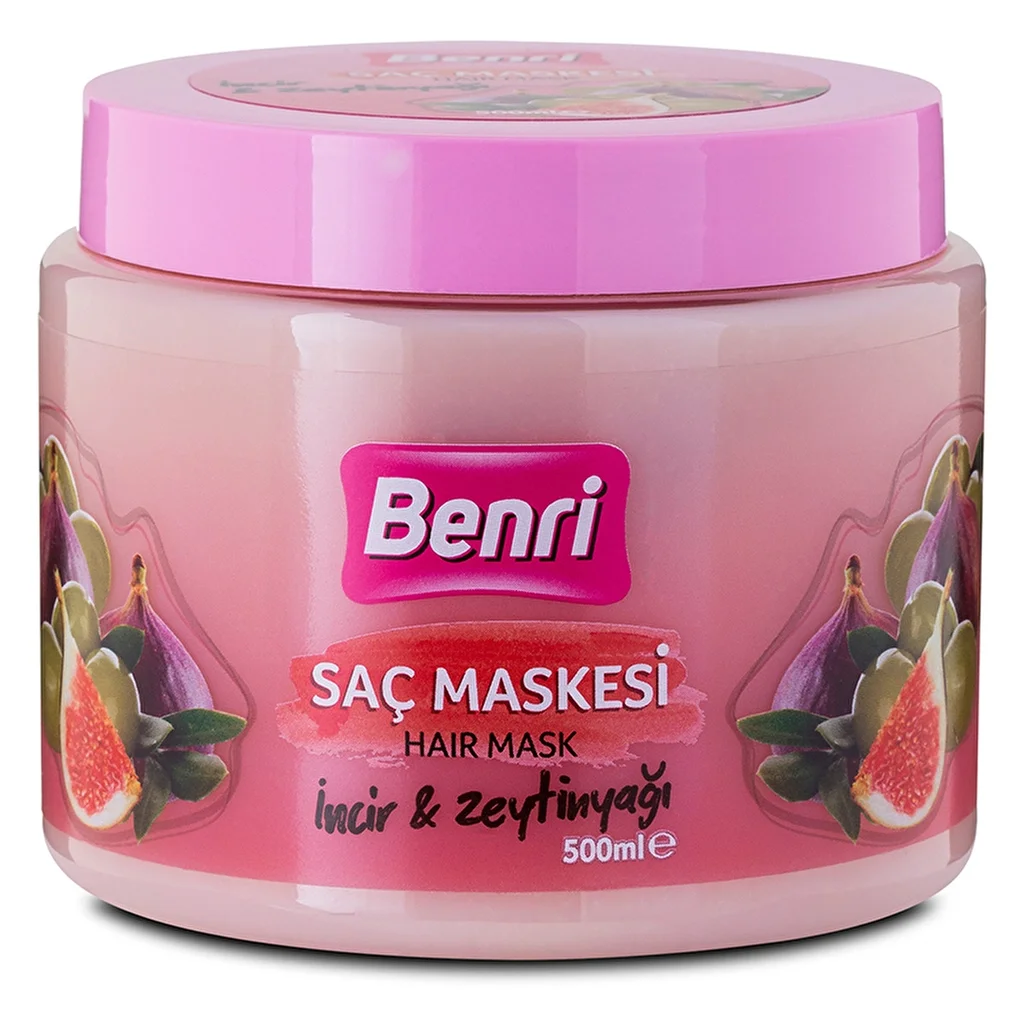 Benri Fig &amp; Olive Oil Hair Mask 500ml - Moisturizing Care