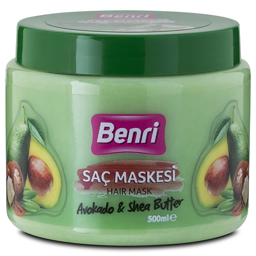 Benri Shea Butter &amp; Avocado Hair Mask 500ml - Moisturizing Care