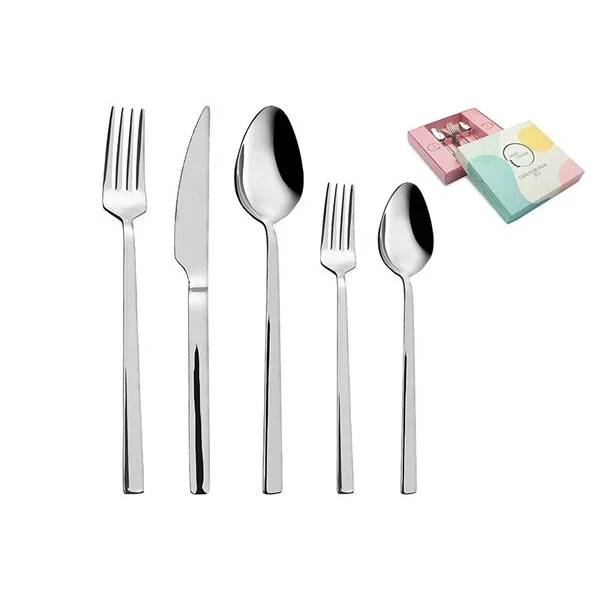 Luna Cucina Lia 30-Piece Dishwasher Safe Cutlery Set
