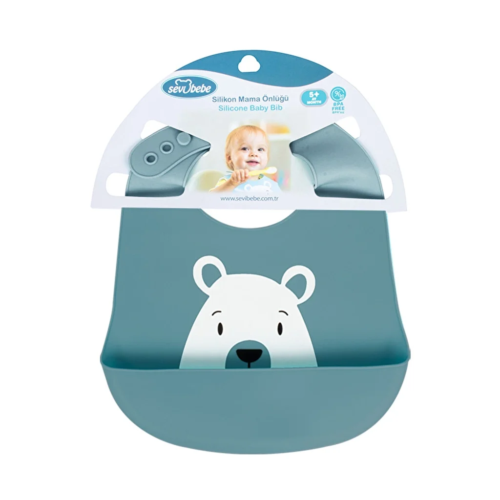 Sevi Bebe Silicone Bib - Turquoise