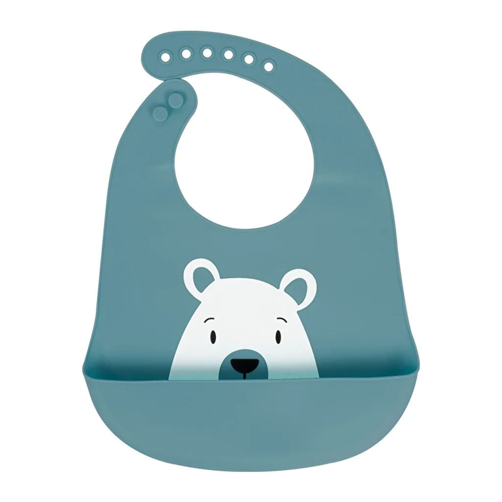Силиконовый нагрудник Sevi Bebe - бирюзовый