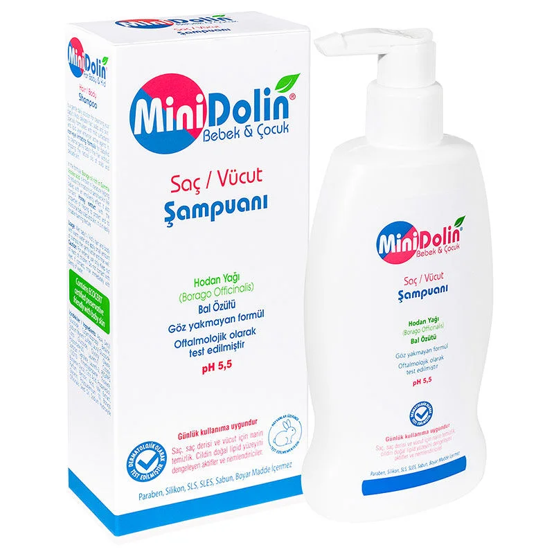 Minidolin Baby & Kind Sanftes Haar- und Körpershampoo 250ml