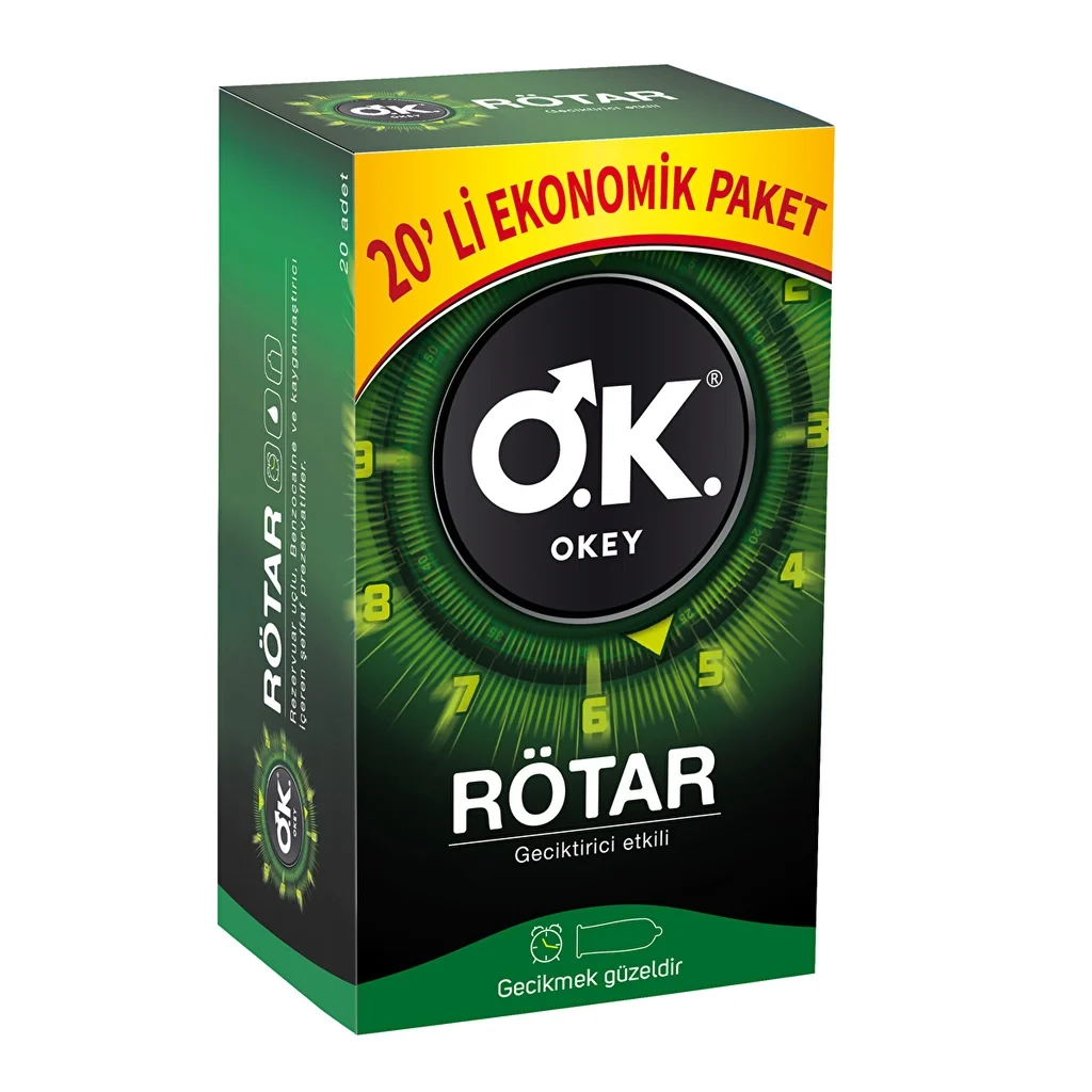 Okey Delay 20er Pack Kondome für Komfort & sichere Intimität