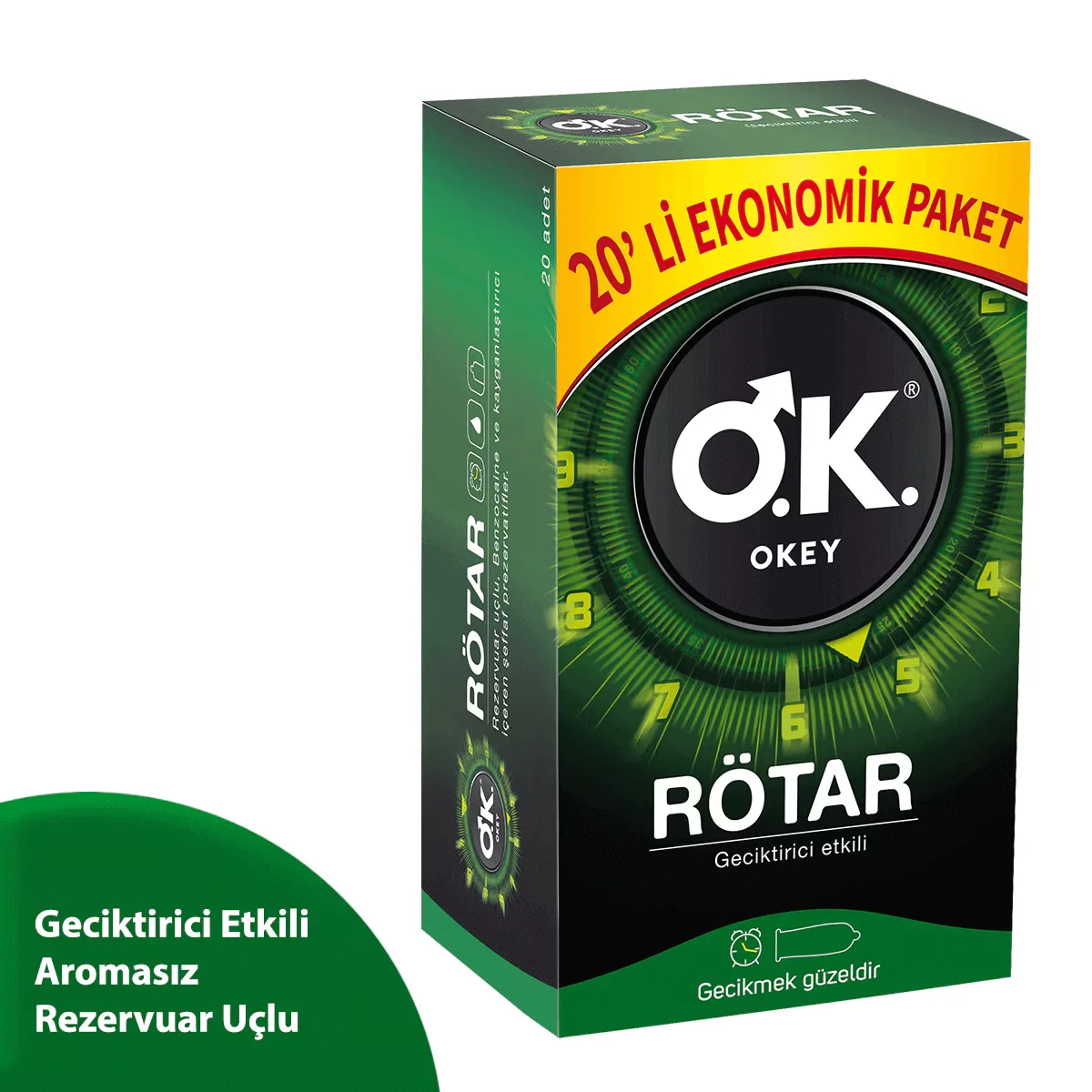 Okey Delay 20er Pack Kondome für Komfort &amp; sichere Intimität
