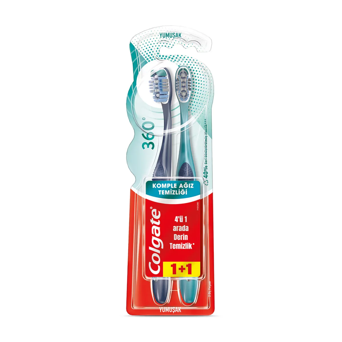 Colgate 360 complete Oral Cleaning 1+1 soft Toothbrush