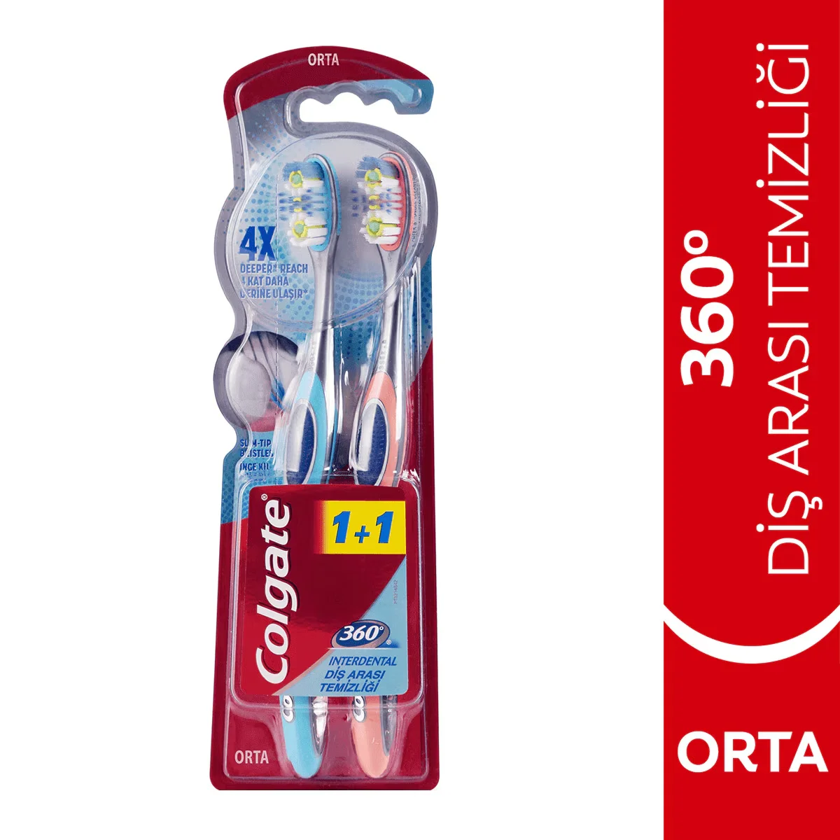 Colgate 360 Interdentalzahnbürste 1+1