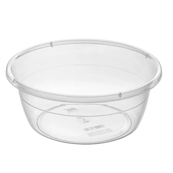 Bee Home No:7 22L Food-Safe Round Basin, 48.5cm Clear
