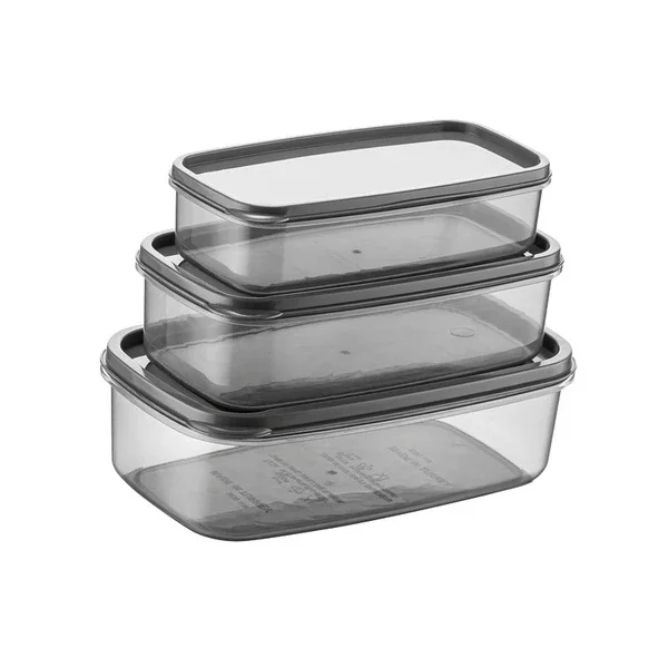 Bee Home 3-Piece Transparent Storage Box Set - Dishwasher Safe