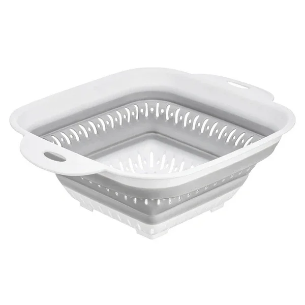 Bee Home Foldable Square Strainer - Dishwasher Safe, Space-Saving