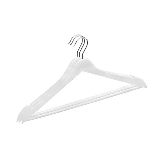 Bee Home 3-Pack 44 cm Wooden Look Hangers - Stylish & Strong