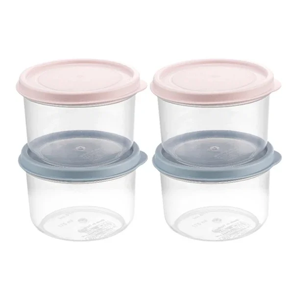 Bee Home 4-Piece Milk & Food Storage Container Set, Dishwasher Safe