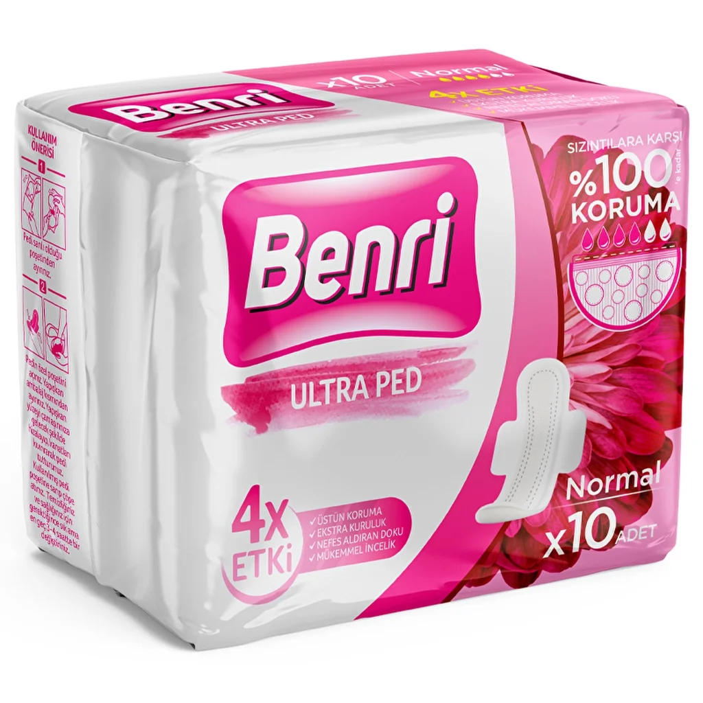 Benri فوط صحية بنري عادية 10 قطع