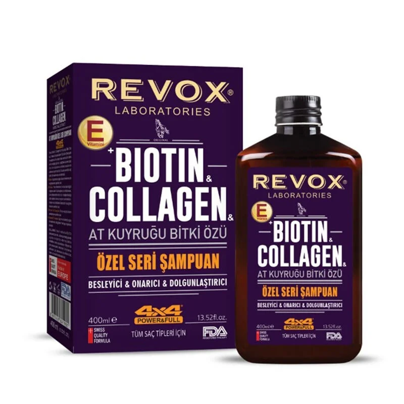 Revox Biotin Collagen Horsetail Plant Extract Shampoo 400 ml