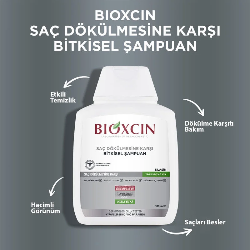 Bioxcin Genessis Classic Shampoo For Oily Hair 3 x300 ml