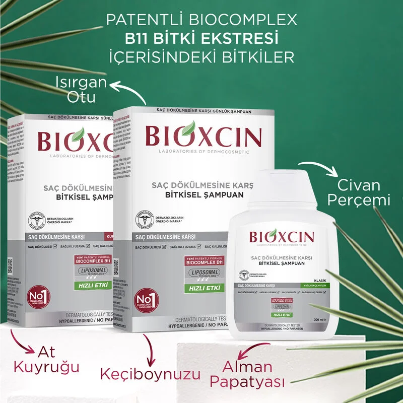 Bioxcin Genessis Classic Shampoo For Oily Hair 3 x300 ml