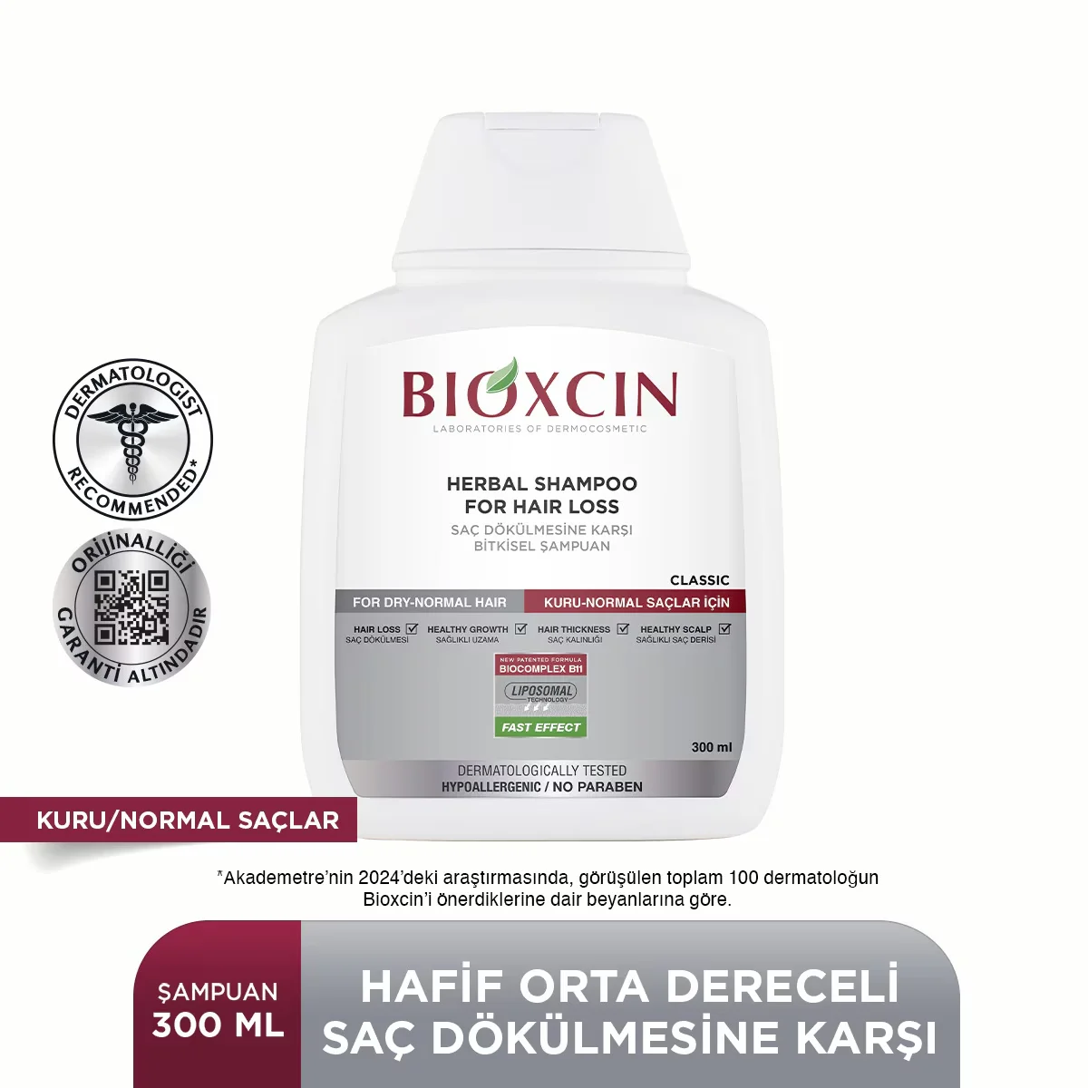 Шампунь Bioxcin Genessis Classic для жирных волос 300 мл