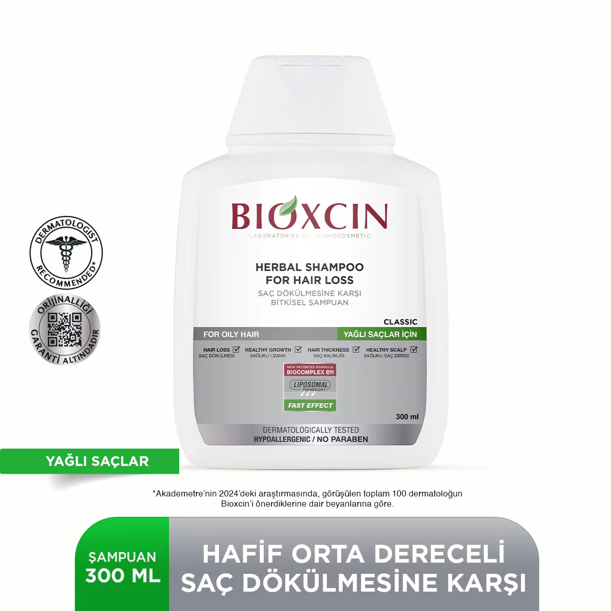 Bioxcin Genessis Classic Shampoo For Normal To Dry Hair 300 ml