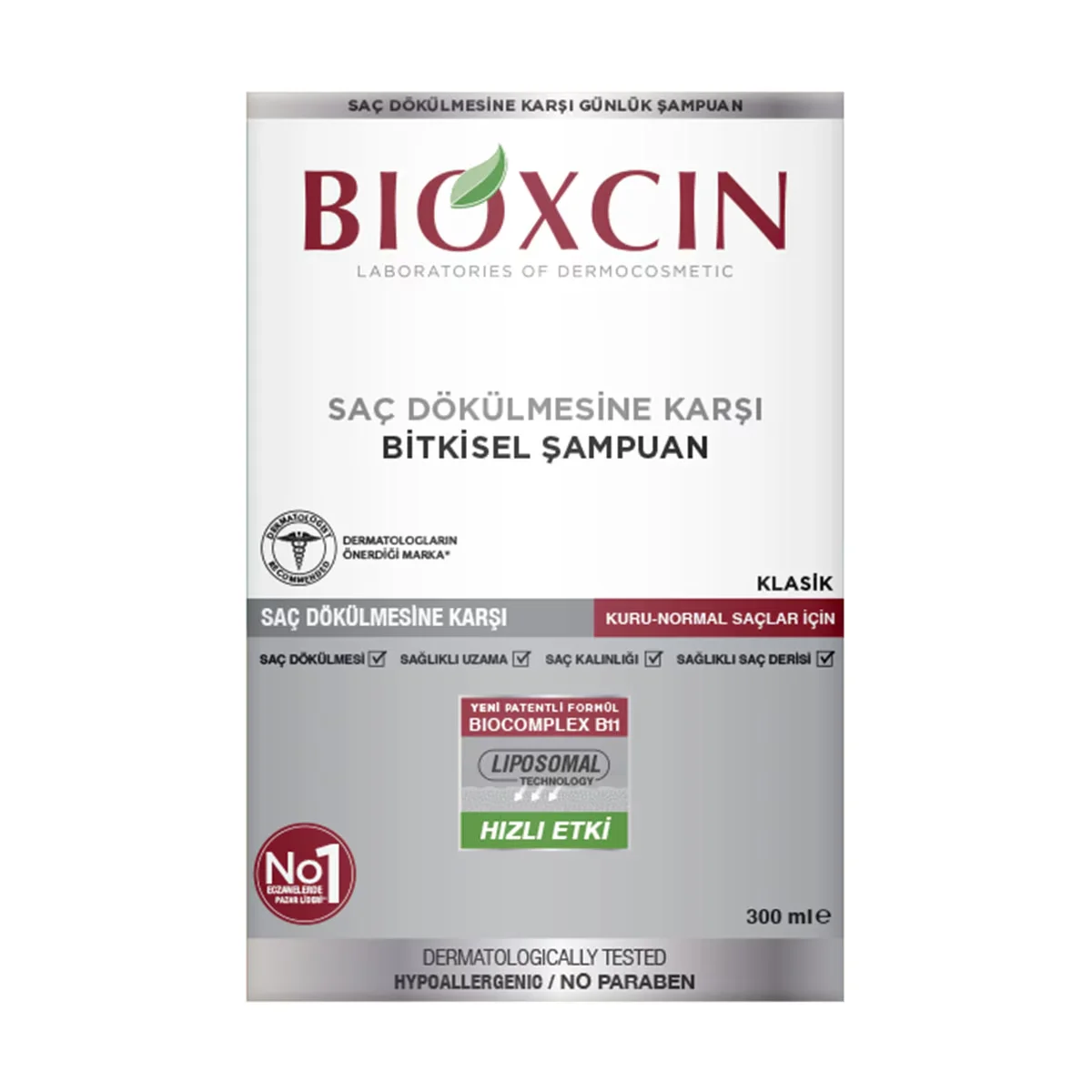 Шампунь Bioxcin Genessis Classic для нормальных и сухих волос 300 мл
