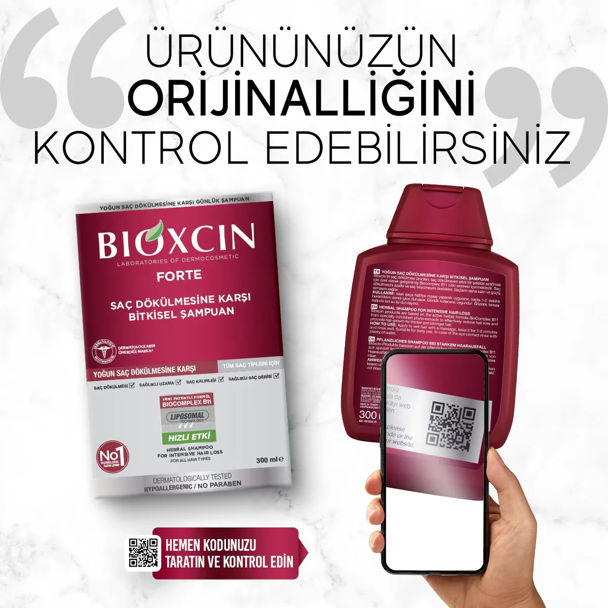 Bioxcin Forte Shampoo For Intensive Hair Loss 300 ml