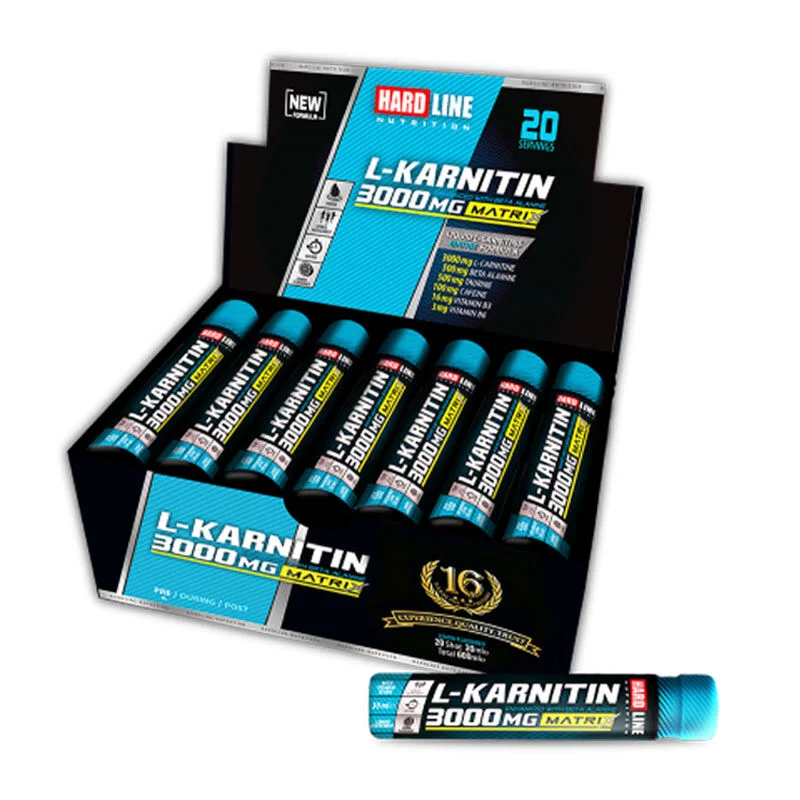 Hardline l-carnitine Matrix Lemon 3000 mg 20 ampoules