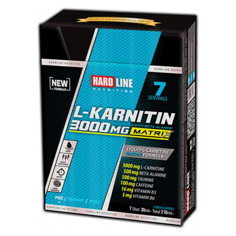 Hardline l-carnitine 3000 mg Matrix Lemon 7 pcs