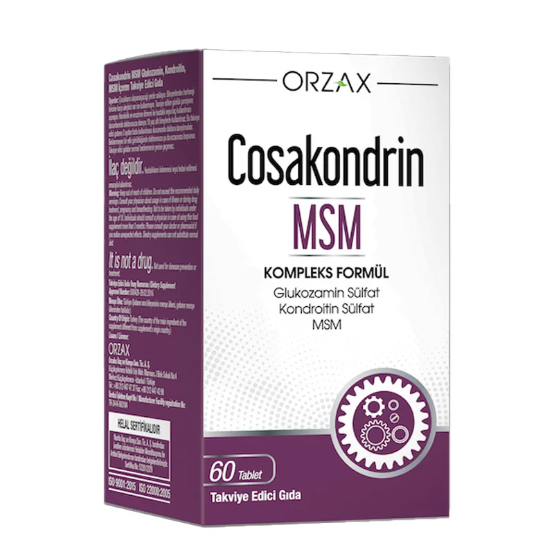 Orzax Cosakondrin Msm 60 tablet