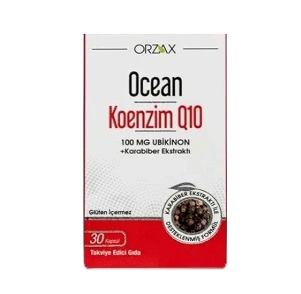 Orzax كبسولات أورزاكس أوشن كوإنزيم كيو10، 30 كبسولة