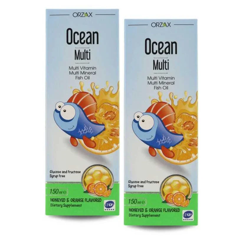 Orzax Ocean Multi Honey - Orange Flavored Supplementary Syrup 150 ml 2 nd With 50% Off