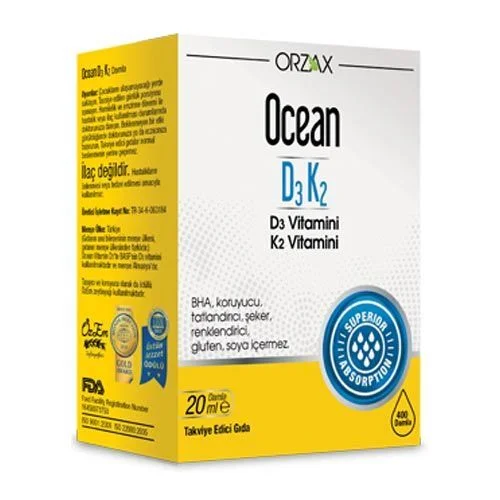 Orzax Ocean D3 k2 vitamin Drops 20 ml