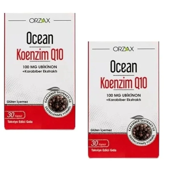 Orzax كبسولات أورزاكس أوشن كوإنزيم كيو10، 30 كبسولة