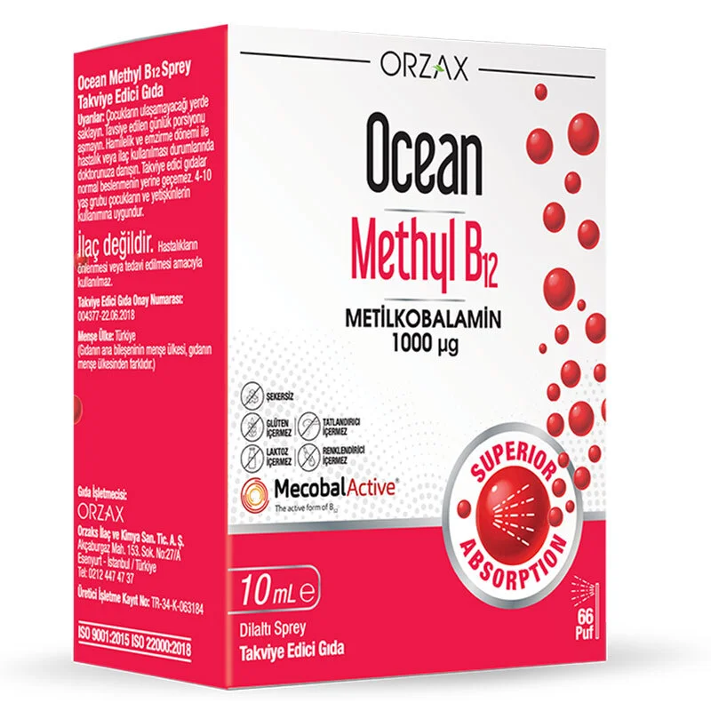 Orzax Ocean Methyl B12 10 ml - Food Supplement
