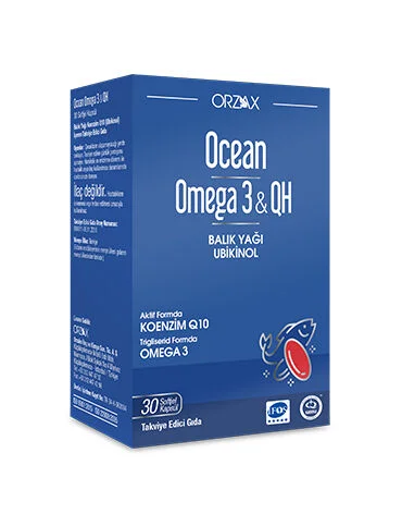 Orzax Ocean Omega 3 & Qh 30 capsules