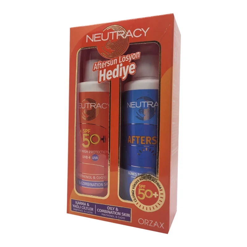 Neutracy Spf50+ Sunscreen Cream For Combination And Oily Skin 70 ml + Aftersun Gift