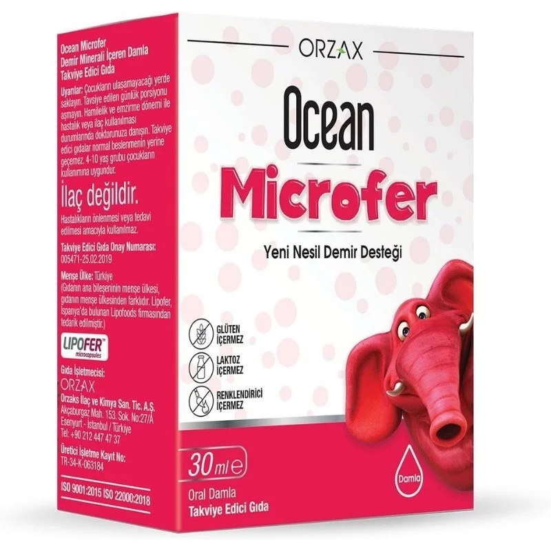 Orzax Ocean Microfer Food Supplement 30 ml - Drop