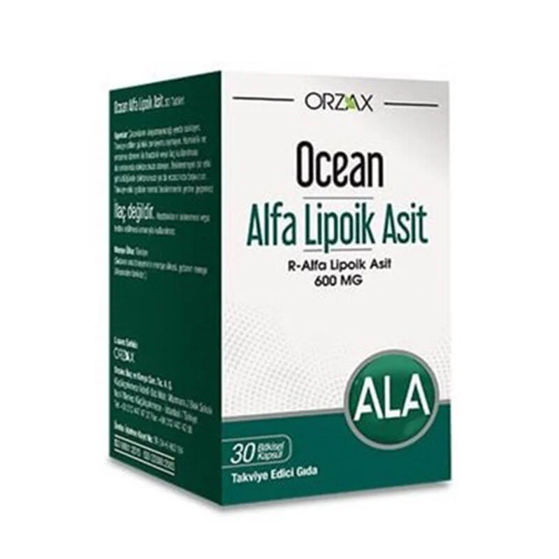 Orzax Ocean Alpha Lipoic Acid 600 mg 30 tablets