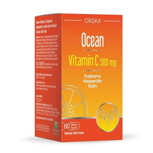 Orzax Ocean Vitamin C 500 mg 60 capsules
