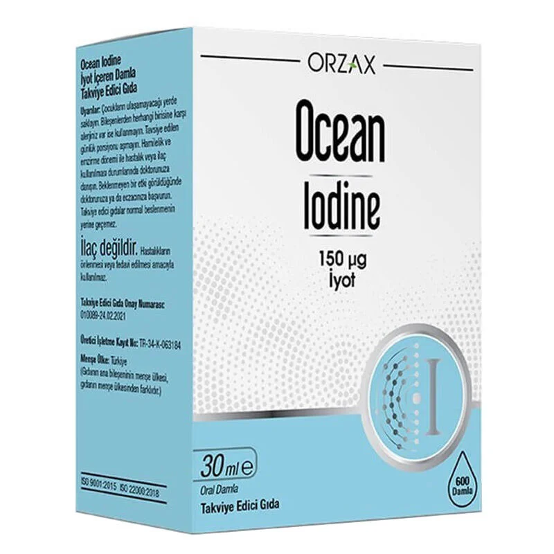 Orzax Ocean Iodine 150 Μg Iodine Supplement 30 ml