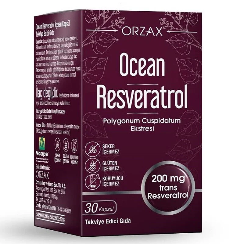 Orzax Ocean Resveratrol Supplement Food 30 capsules