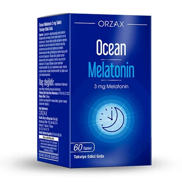 Orzax Ocean Melatonin Dietary Supplement 60 tablets