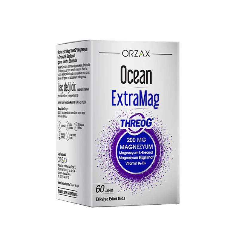 Orzax Ocean Extramag Threog Food Supplement 60 tablets