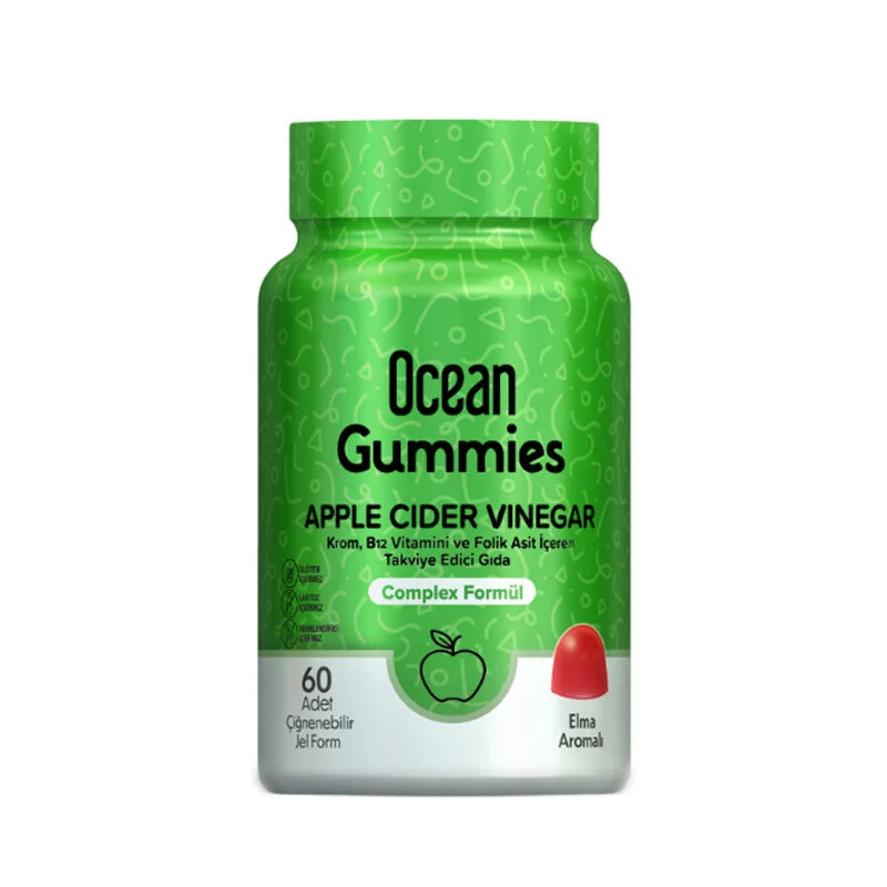 Orzax Ocean Gummies Apple Cider Vinegar Supplementary Food 60 pcs Chewable Form