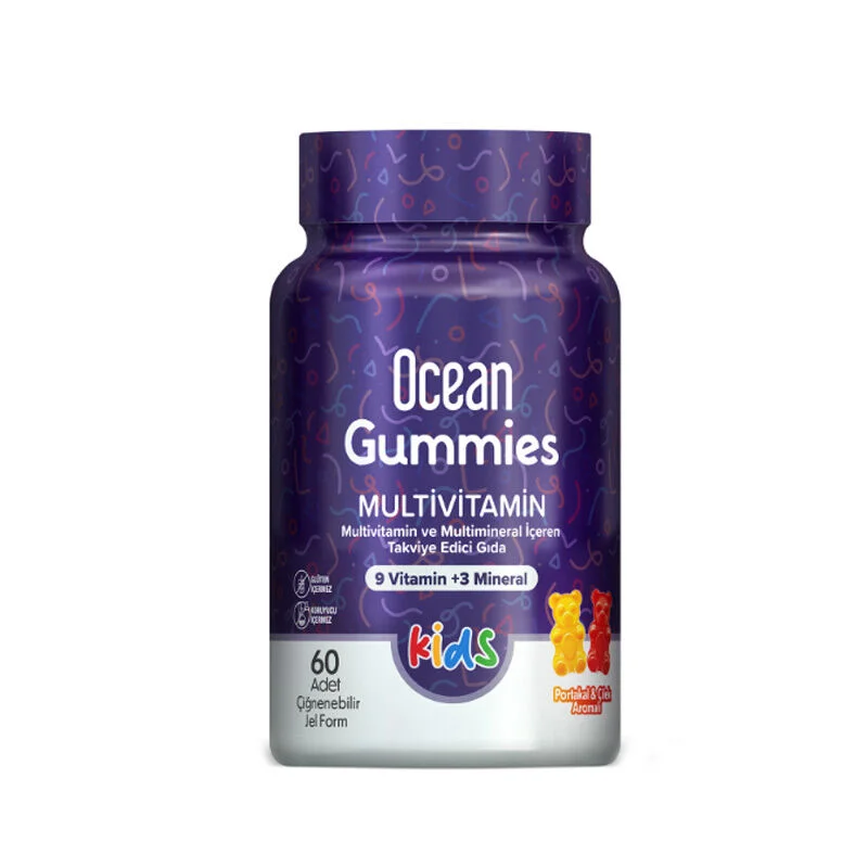 Orzax Ocean Gummies Multivitamin Kids Supplementary Food 60 pcs Chewable Gel Form