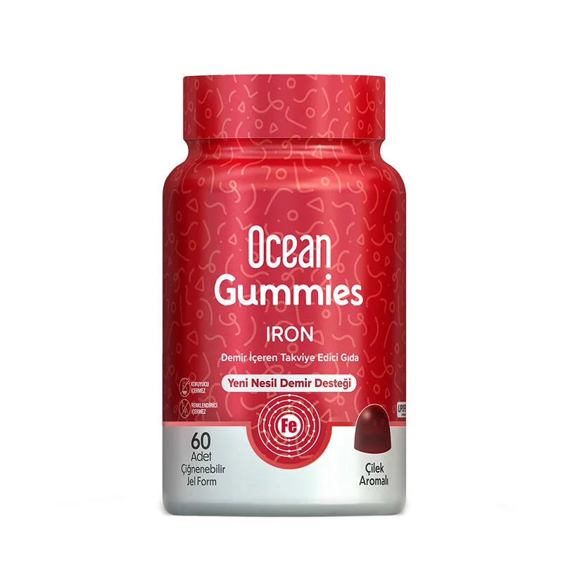 Orzax Ocean Gummies Iron Iron Supplementary Food 60 pcs Chewable Gel Form